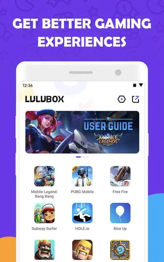 Screenshot of the LuluBox app