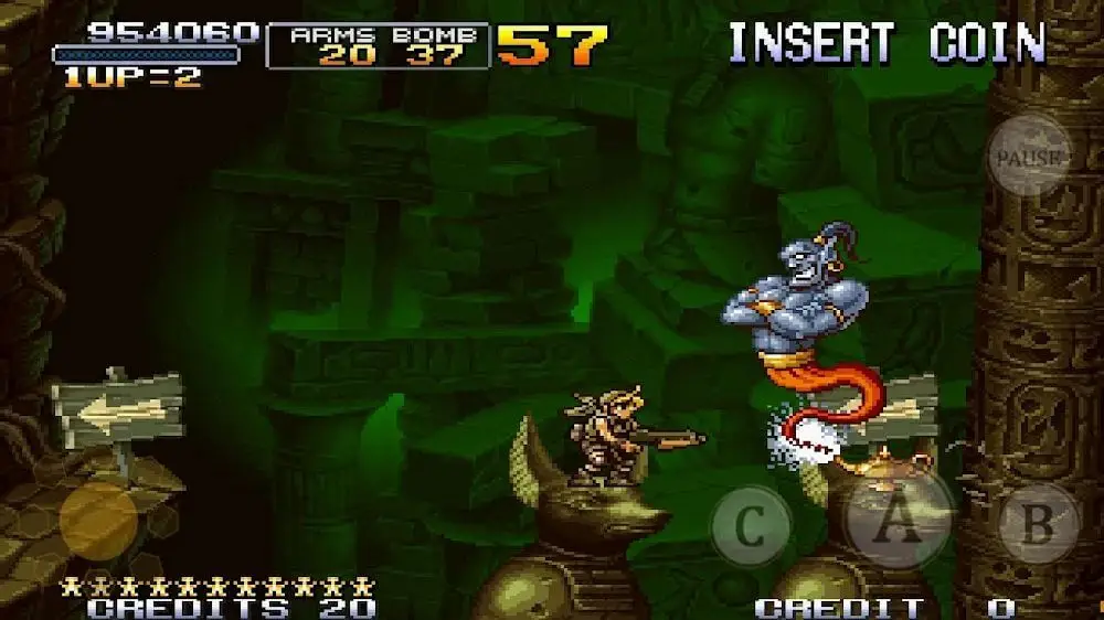 Screenshot of the METAL SLUG X game