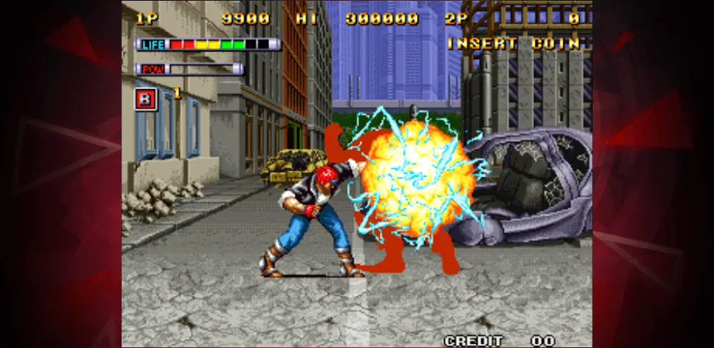 Screenshot of the MUTATION NATION ACA NEOGEO game