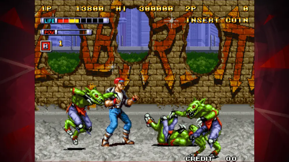 Screenshot of the MUTATION NATION ACA NEOGEO game