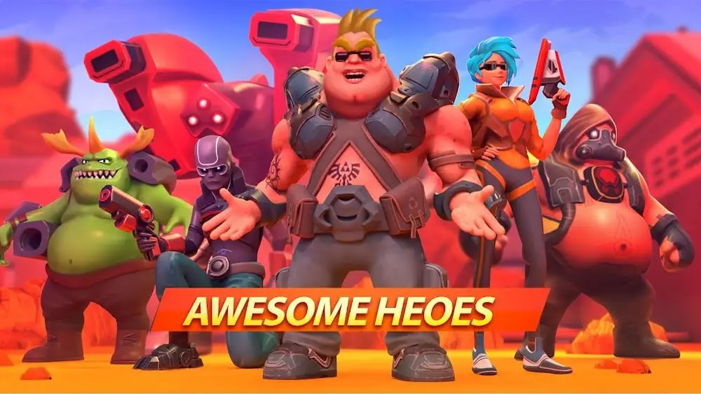 Screenshot of the Mad Heroes game