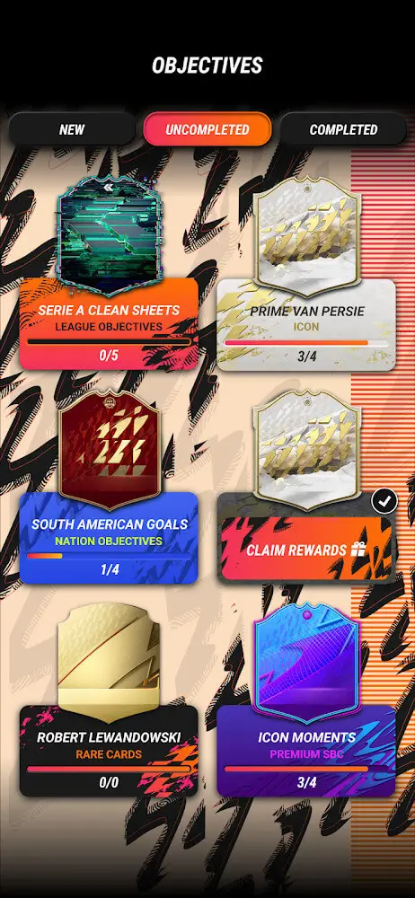 Screenshot of the Madfut 22 app