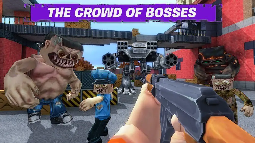 Screenshot of the Madness Cubed: Survival shooter game