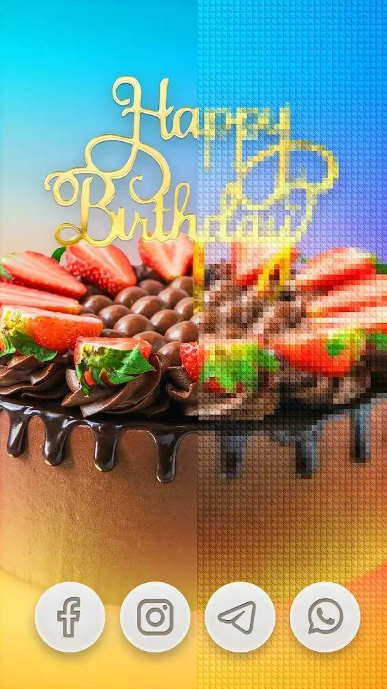 Screenshot of the Magic Cross Stitch app