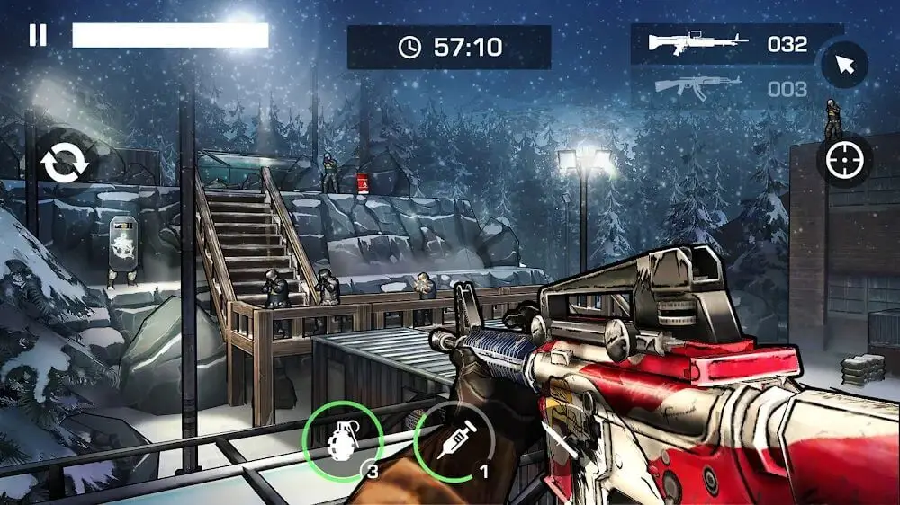 Screenshot of the Major Gun game