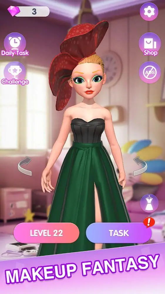 Screenshot of the Makeup Fantasy app