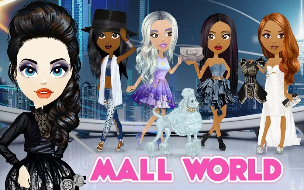 Screenshot of the Mall World game