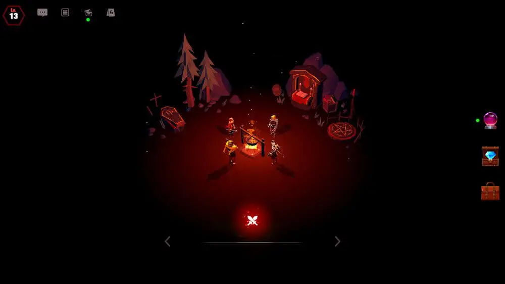 Screenshot of the Man or Vampire game