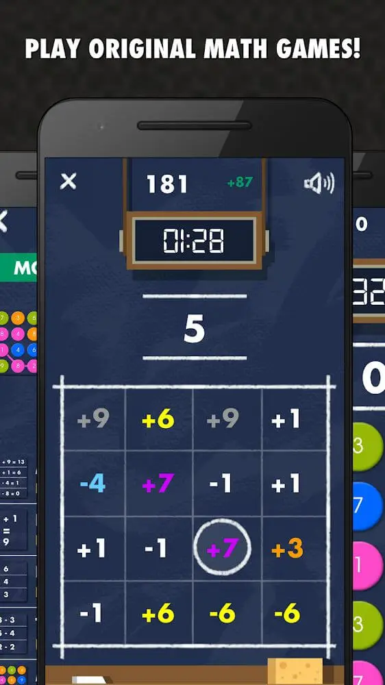 Screenshot of the Math Games PRO app