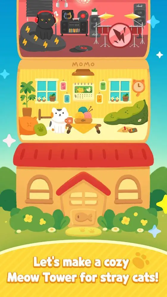 Screenshot of the Meow Tower: Nonogram app