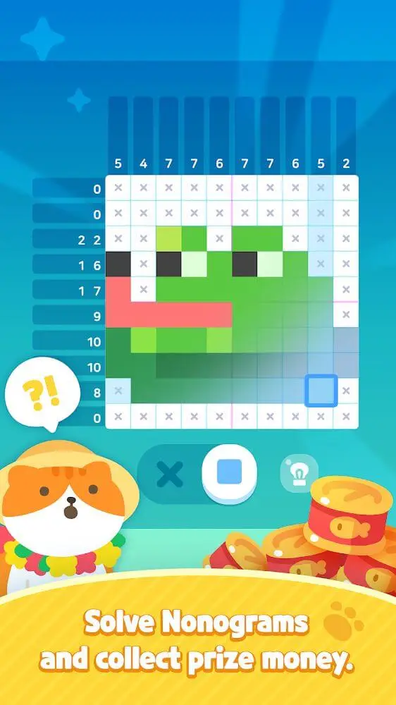 Screenshot of the Meow Tower: Nonogram app