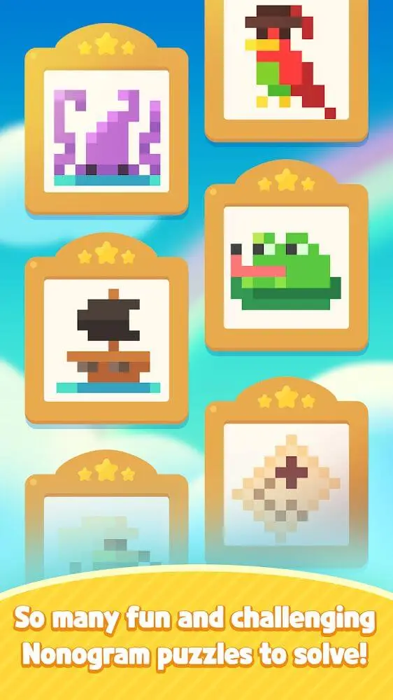 Screenshot of the Meow Tower: Nonogram app