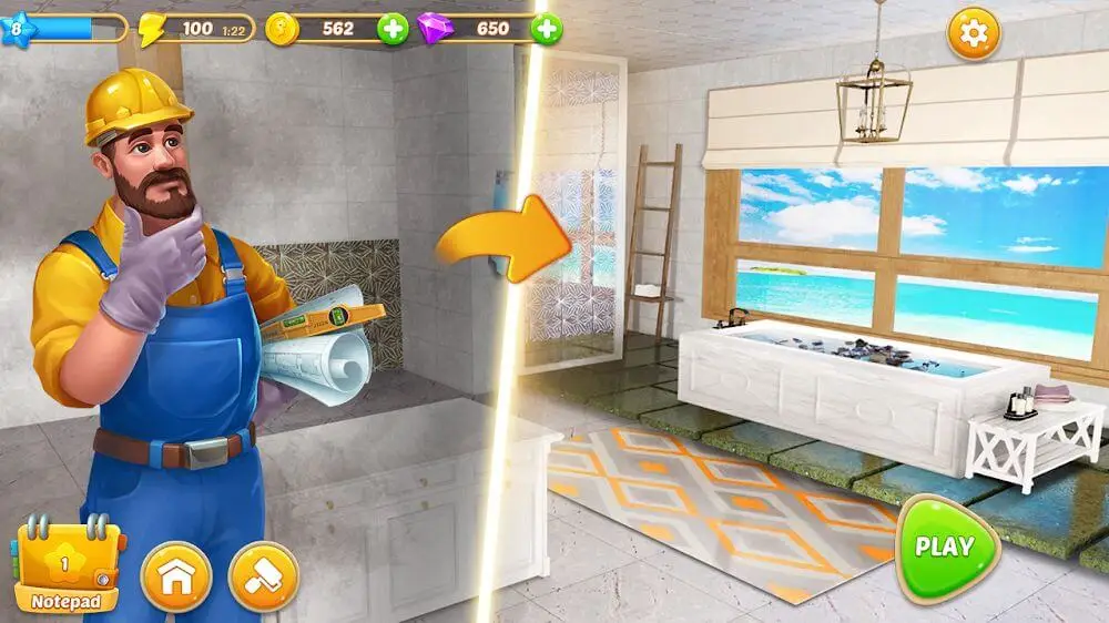 Screenshot of the Merge Home game