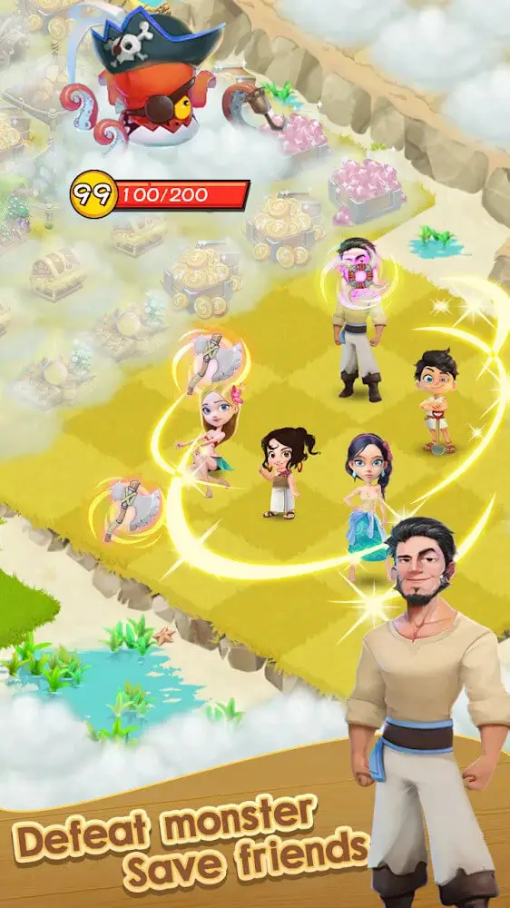 Screenshot of the Merge Islands app
