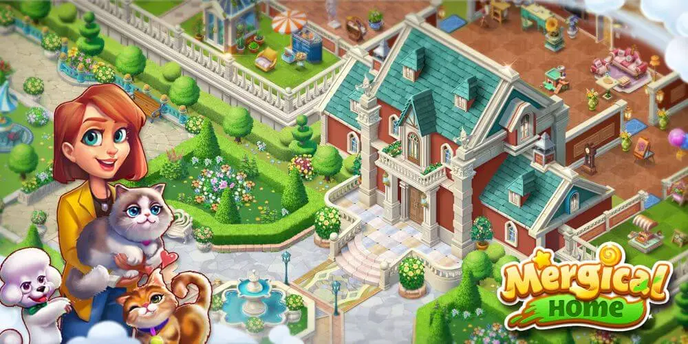Screenshot of the Mergical Home game