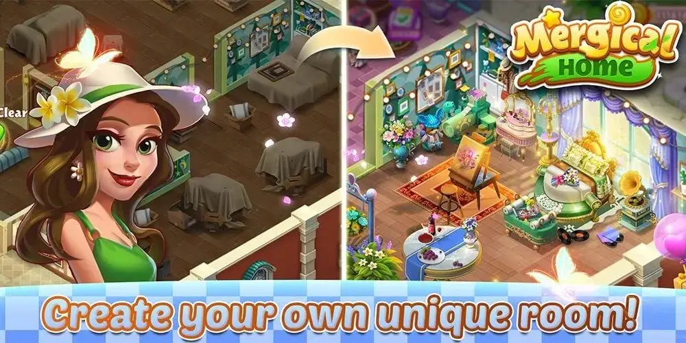 Screenshot of the Mergical Home game