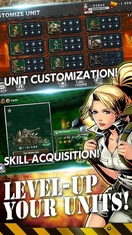 Screenshot of the Metal SLug Attack game