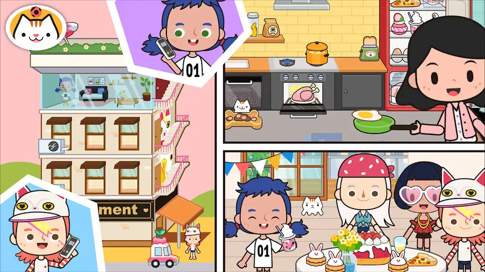 Screenshot of the Miga Town game