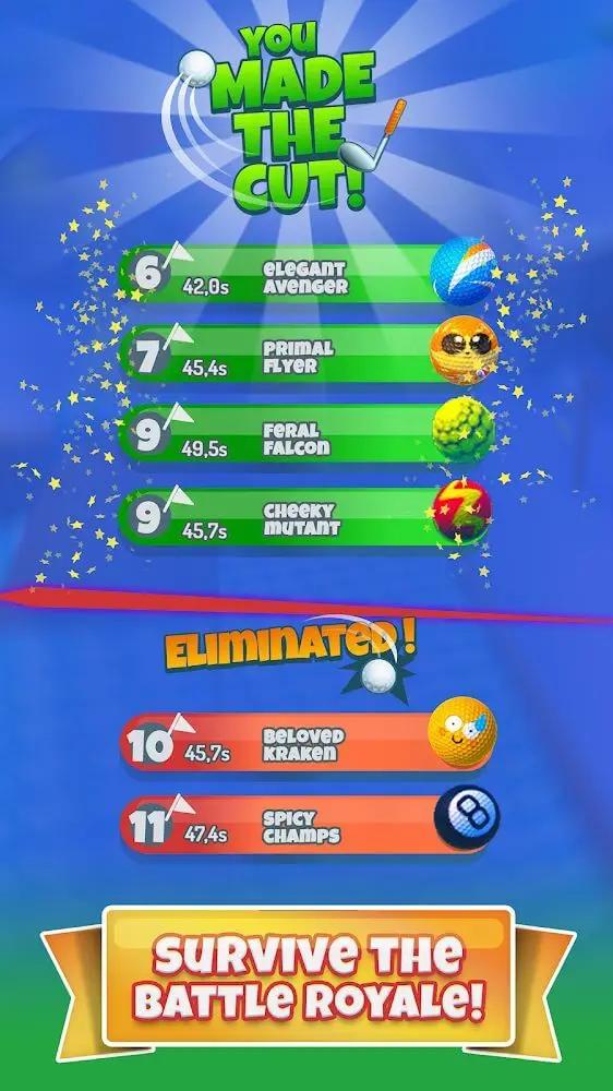 Screenshot of the Mini Golf: Battle Royale app