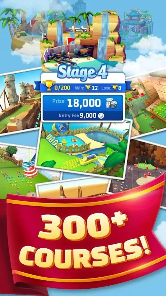 Screenshot of the Mini Golf King app