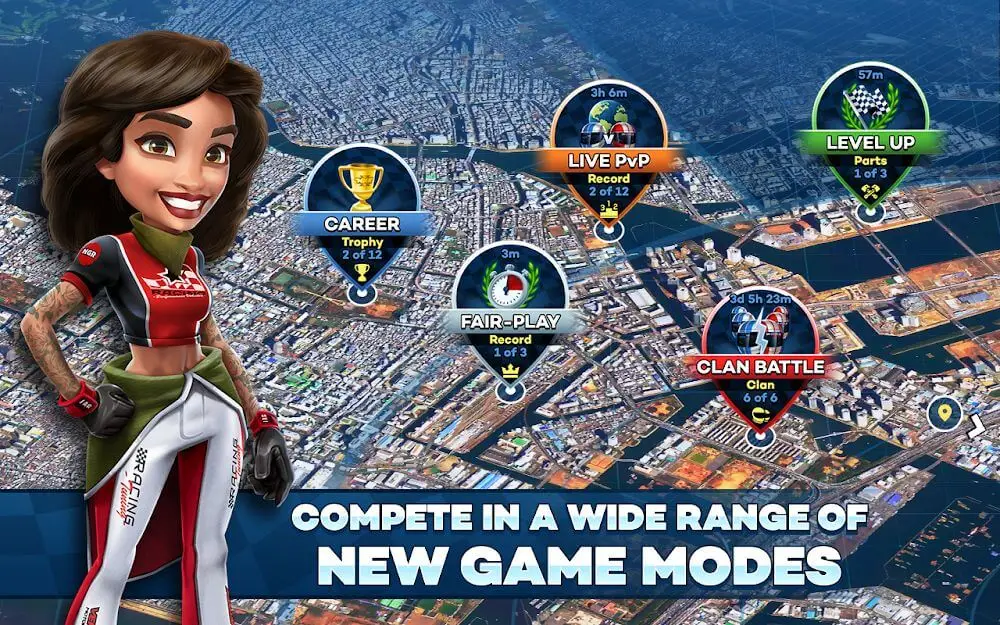 Screenshot of the Mini Motor Racing 2 game