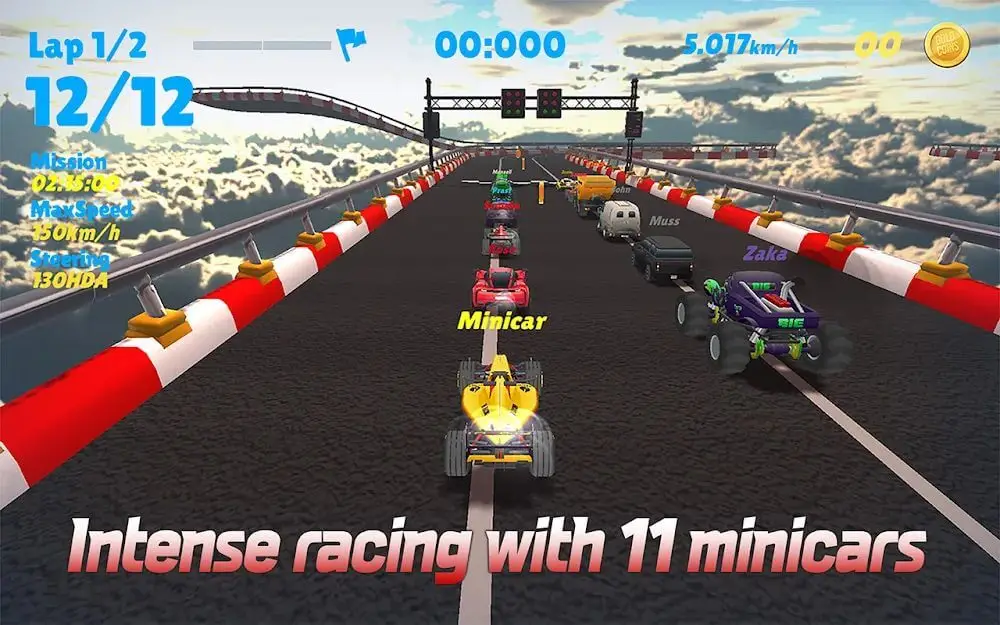 Screenshot of the Minicar Drift game