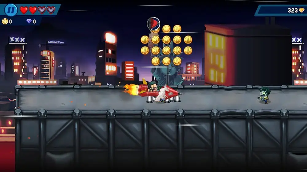 Screenshot of the Monster Dash game