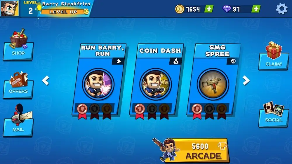 Screenshot of the Monster Dash game