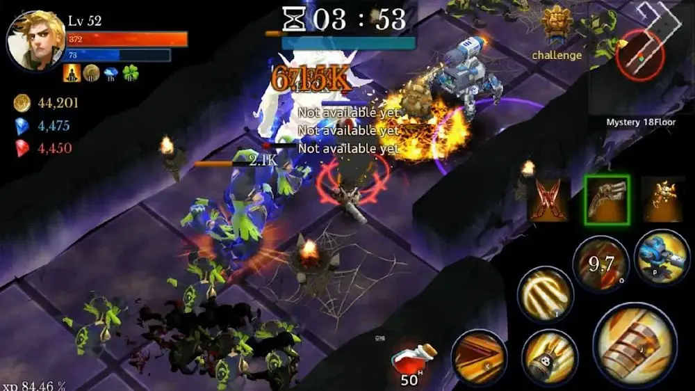 Screenshot of the Monster Dungeon: Hunting Master game