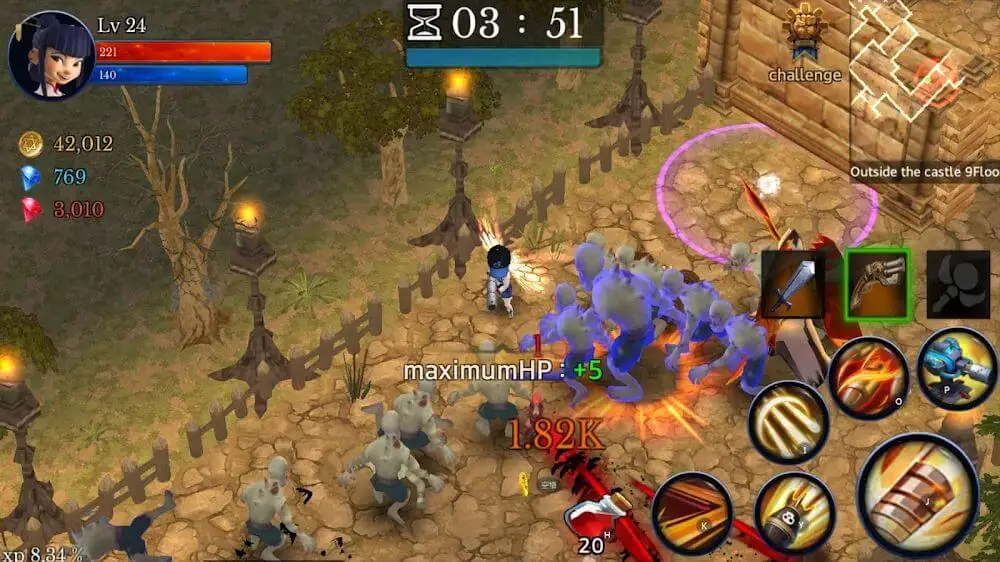 Screenshot of the Monster Dungeon: Hunting Master game