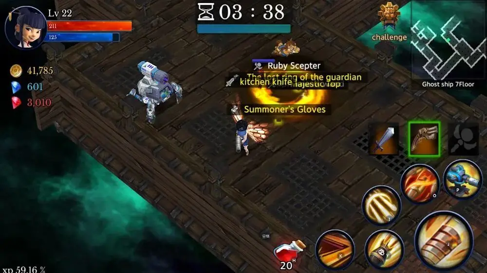 Screenshot of the Monster Dungeon: Hunting Master game