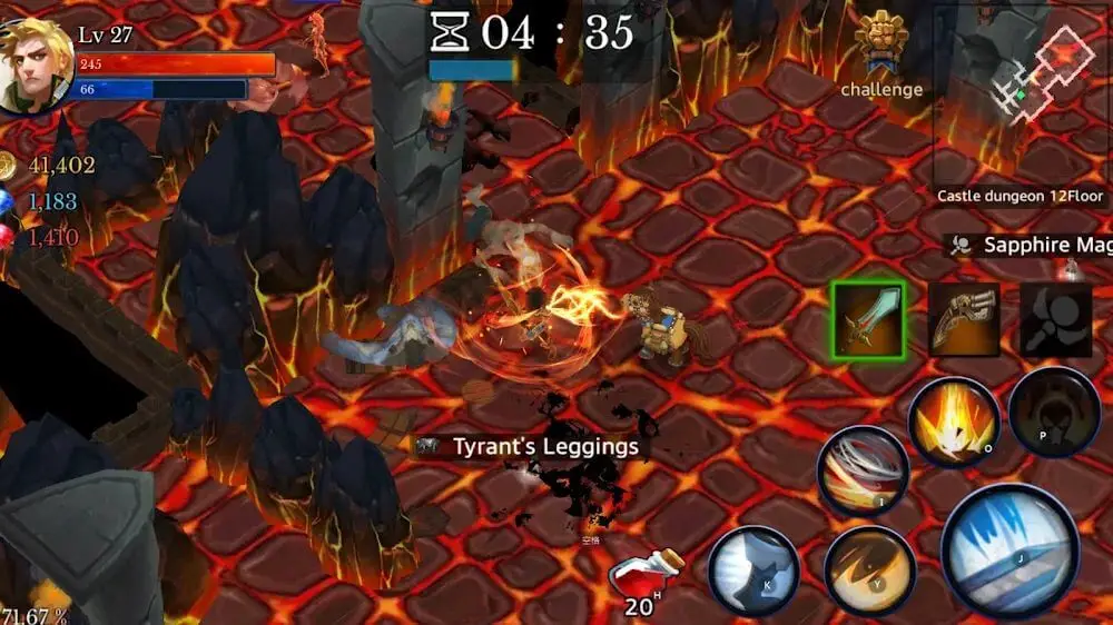 Screenshot of the Monster Dungeon: Hunting Master game