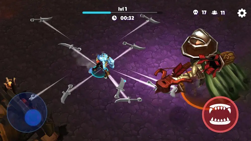 Screenshot of the Monsters.io game