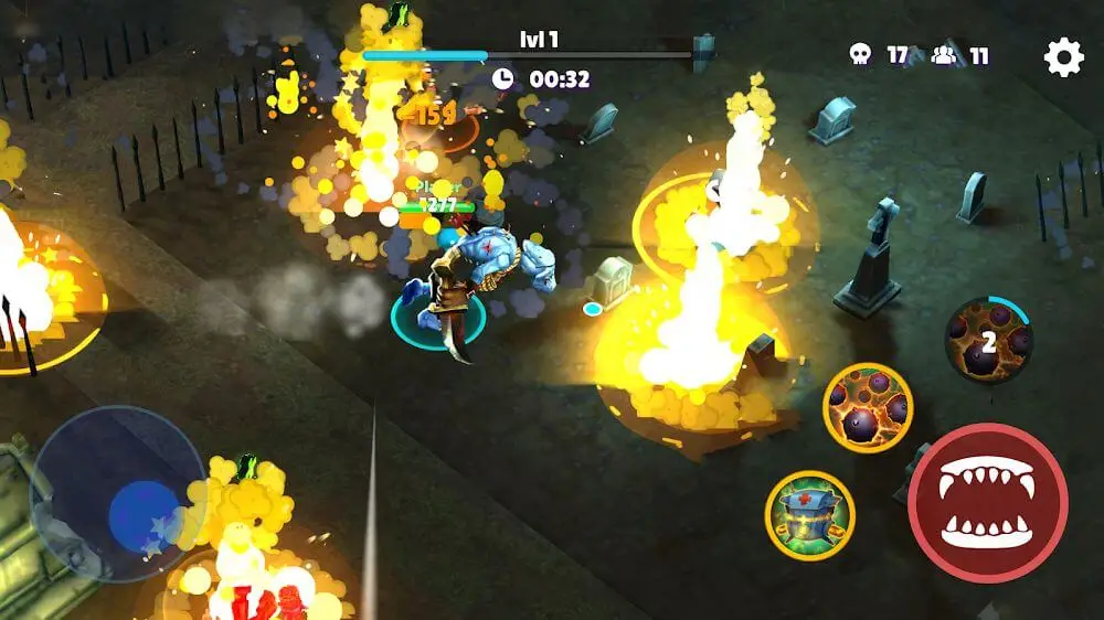 Screenshot of the Monsters.io game