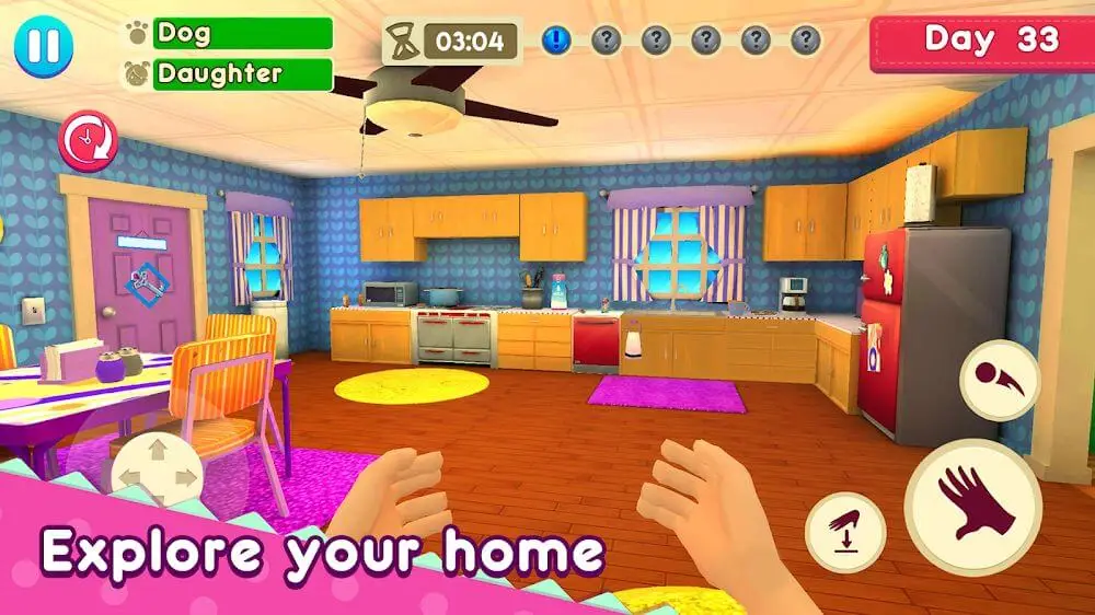 Screenshot of the Mother Simulator: Virtual Baby game