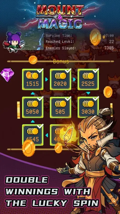 Screenshot of the Mount and Magic app
