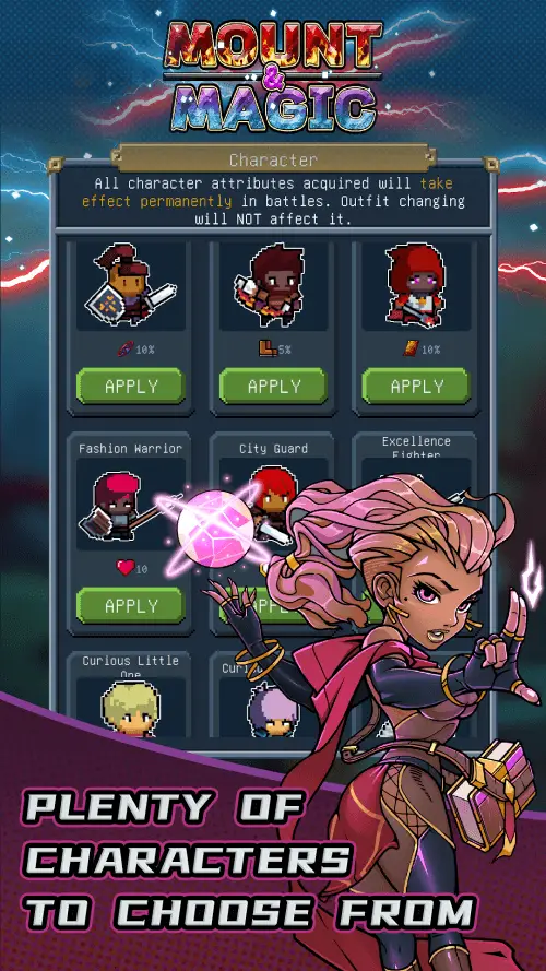 Screenshot of the Mount and Magic app