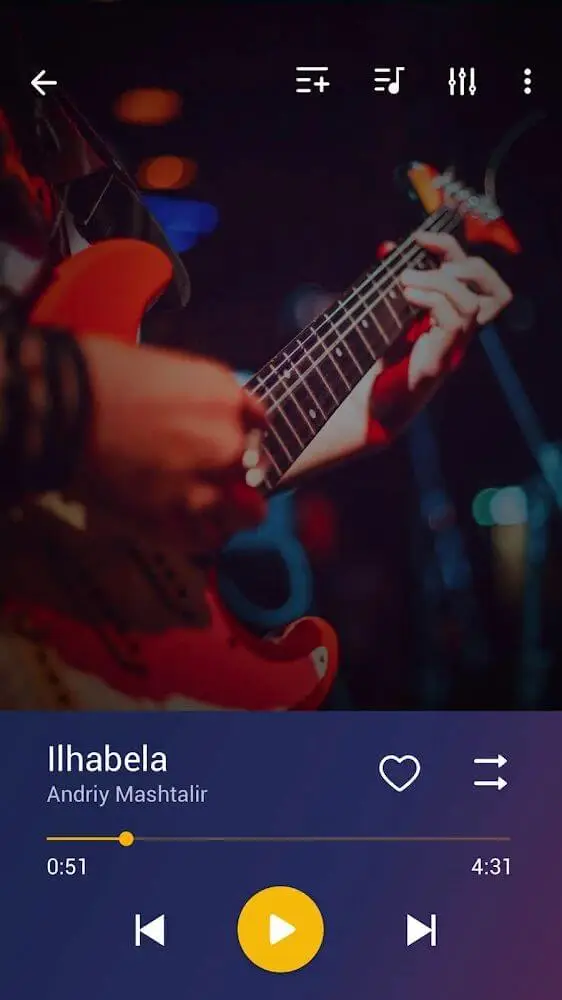 Screenshot of the Music Player by Inshot game
