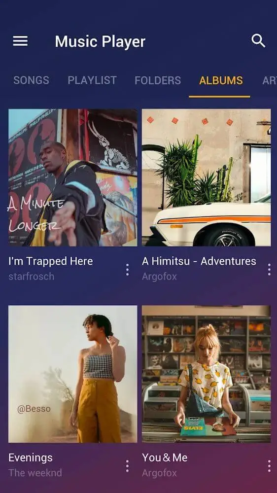 Screenshot of the Music Player by Inshot game