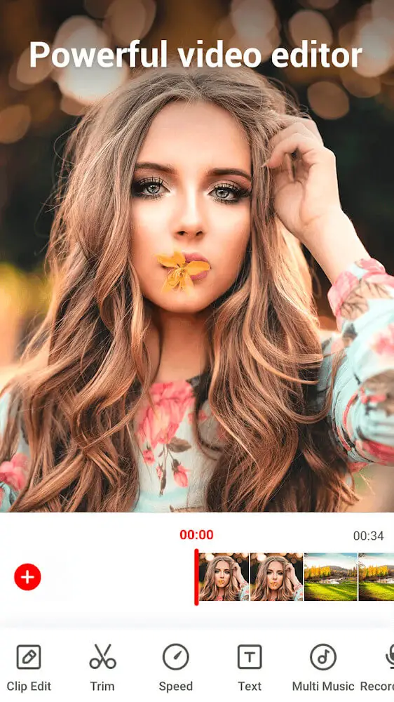 Screenshot of the Music Video Editor - Viddo app