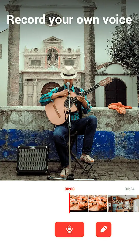 Screenshot of the Music Video Editor - Viddo app