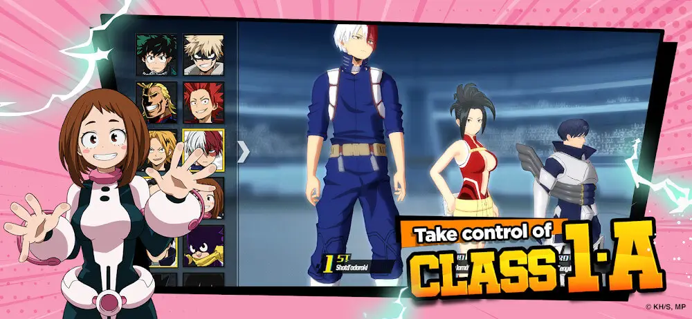 Screenshot of the My Hero Academia game