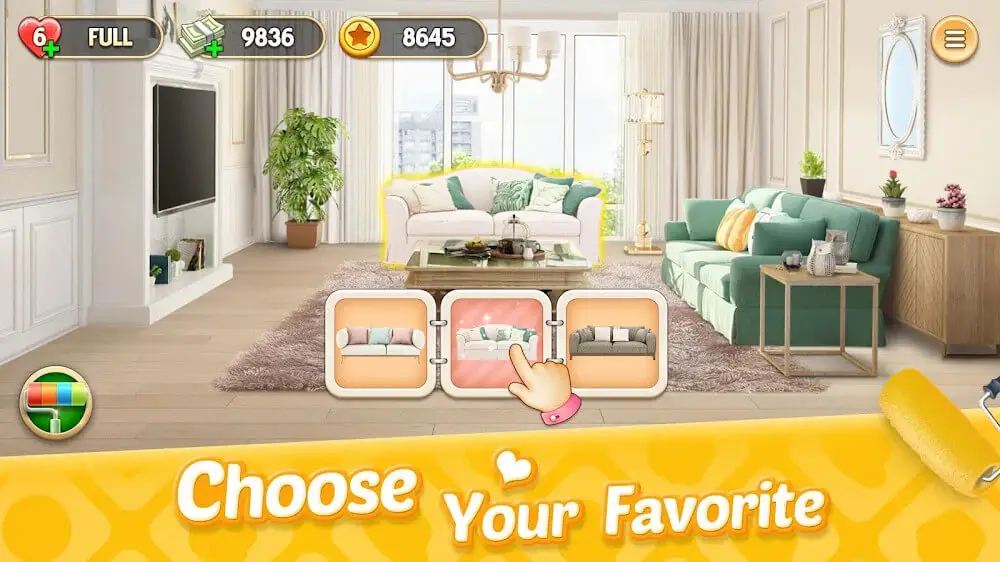Screenshot of the My Home - Design Dreams game