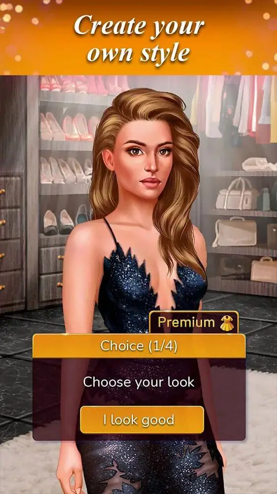 Screenshot of the My Love Story: Romance Club app