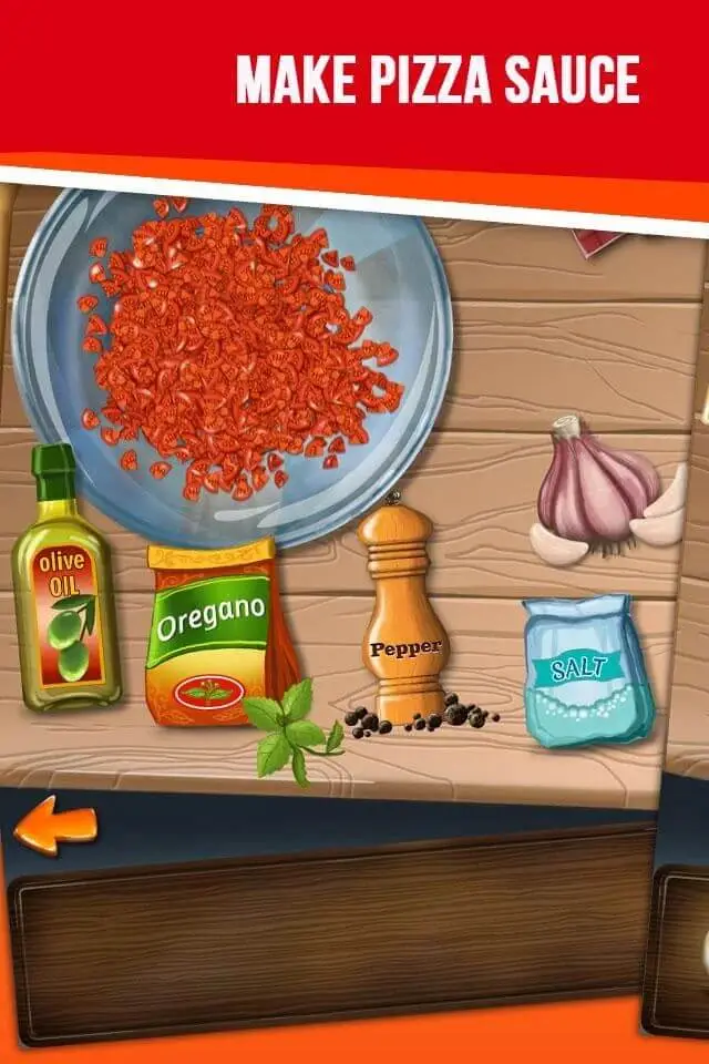 Screenshot of the My Pizza Shop app