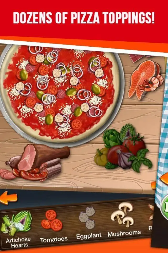 Screenshot of the My Pizza Shop app
