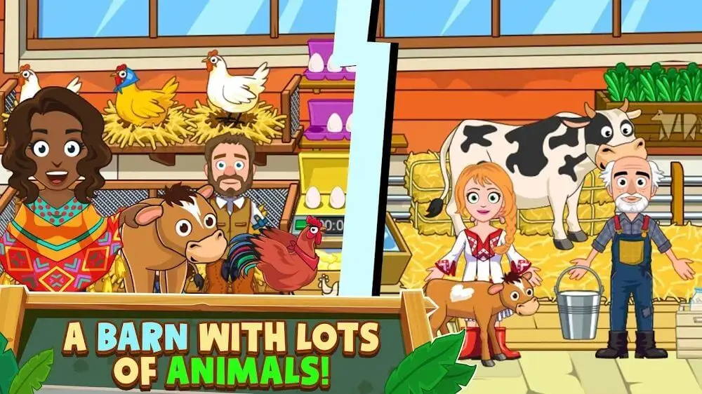 Screenshot of the My Town: Farm Animal Games game
