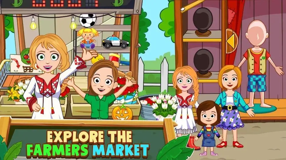 Screenshot of the My Town: Farm Animal Games game
