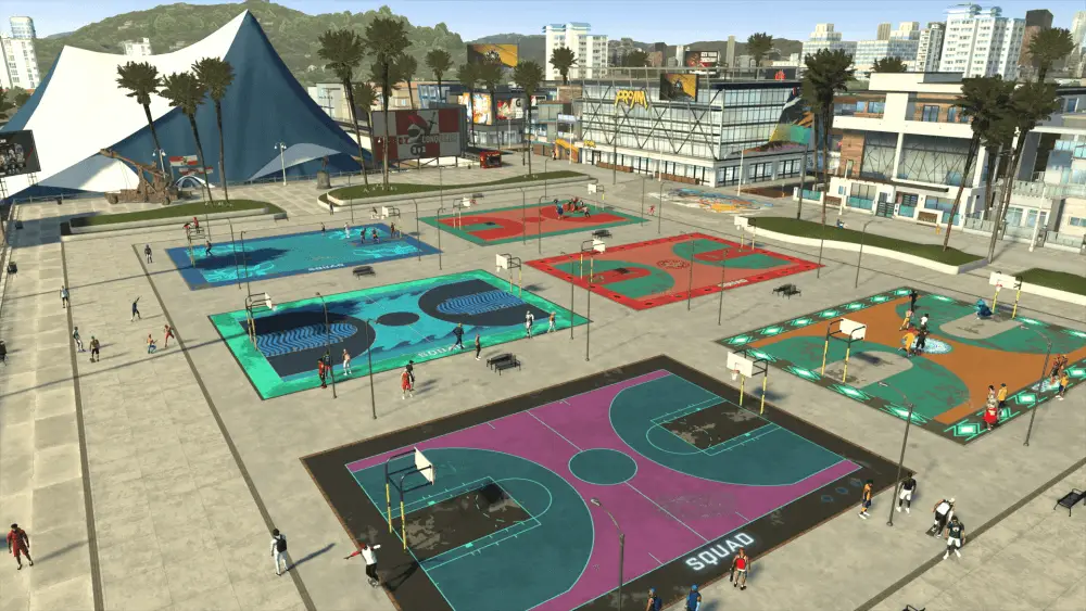 Screenshot of the NBA 2K21 game