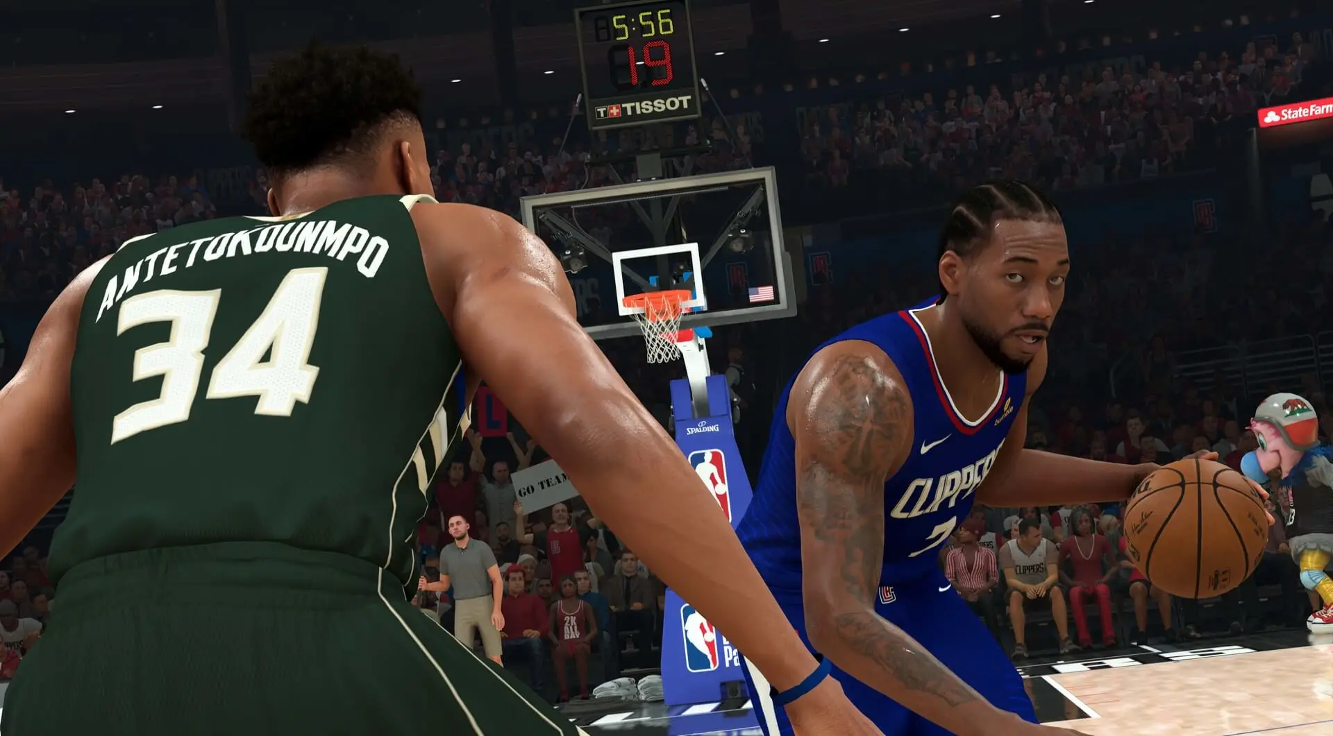 Screenshot of the NBA 2K21 game